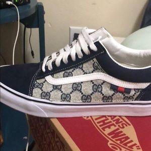 2 pairs of custom Gucci vans size 10.5